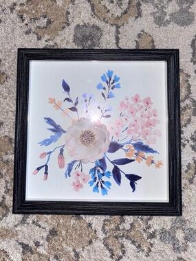 At Home 3D Effect Paper Floral Framed Art Picture - New